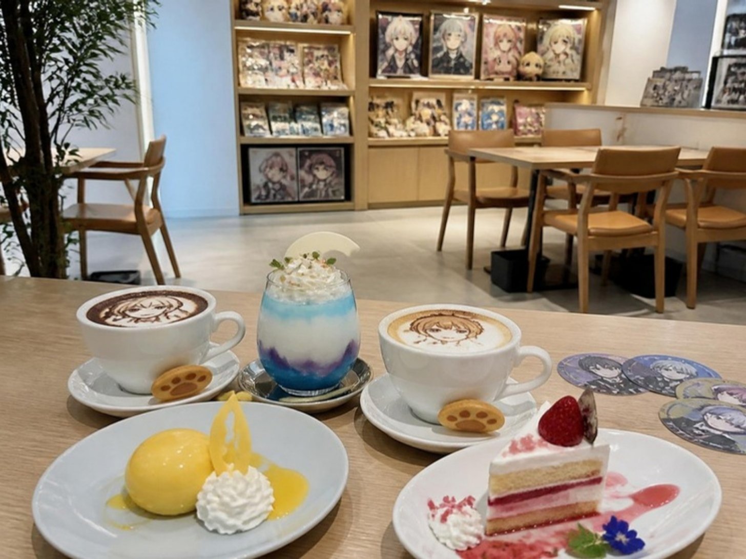 商業施設内のコラボカフェのイメージ（AI生成）