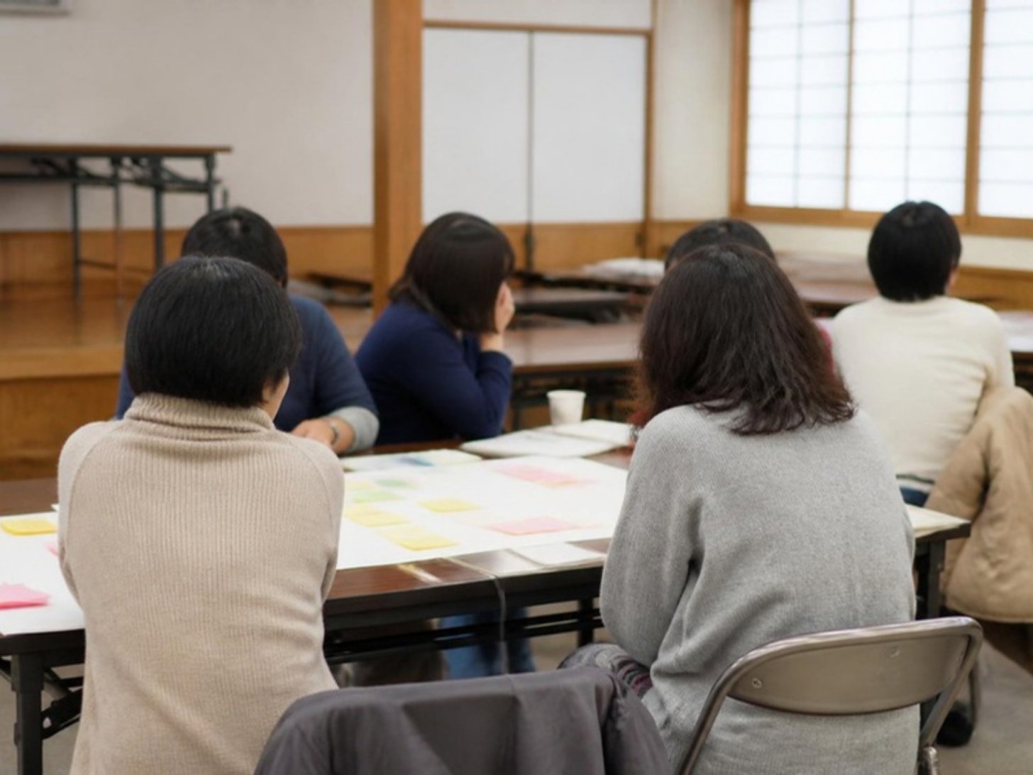 地域ワークショップの様子のイメージ（AI生成）