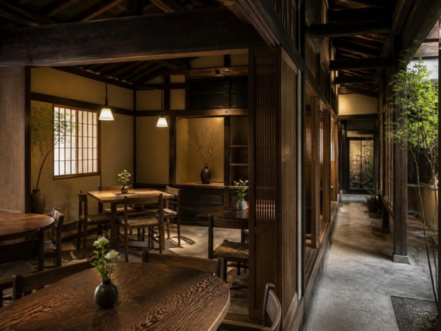 京都の飲食店の店内のイメージ（AI生成）